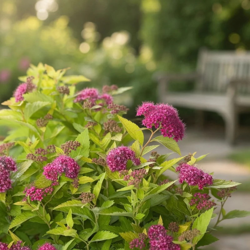 Spirée japonaise ‘Double Play Gold’ ( Spiraea japonica ‘Double Play Gold’)
