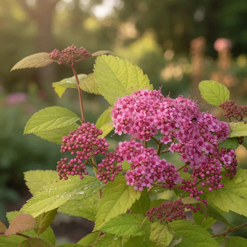 Spirée japonaise ‘Double Play Big Bang’ ( Spiraea japonica ‘Double Play Big Bang’)