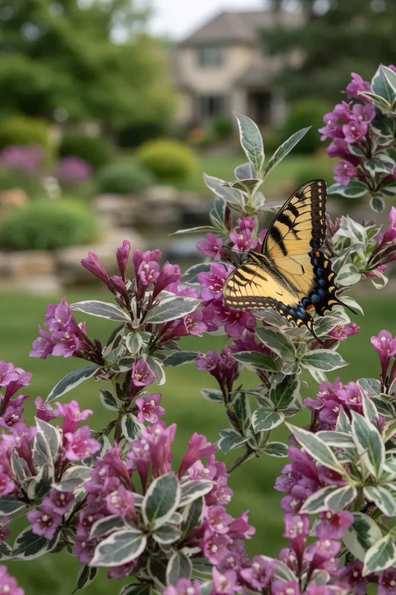 Weigela ‘My Monet Purple Effect’ ( Weigela florida ‘My Monet Purple Effect’)