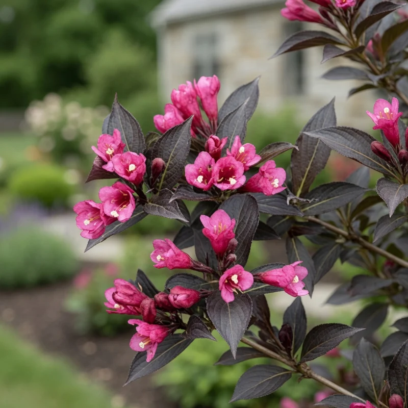 Weigela ‘Spilled Wine’ ( Weigela florida ‘Spilled Wine’)