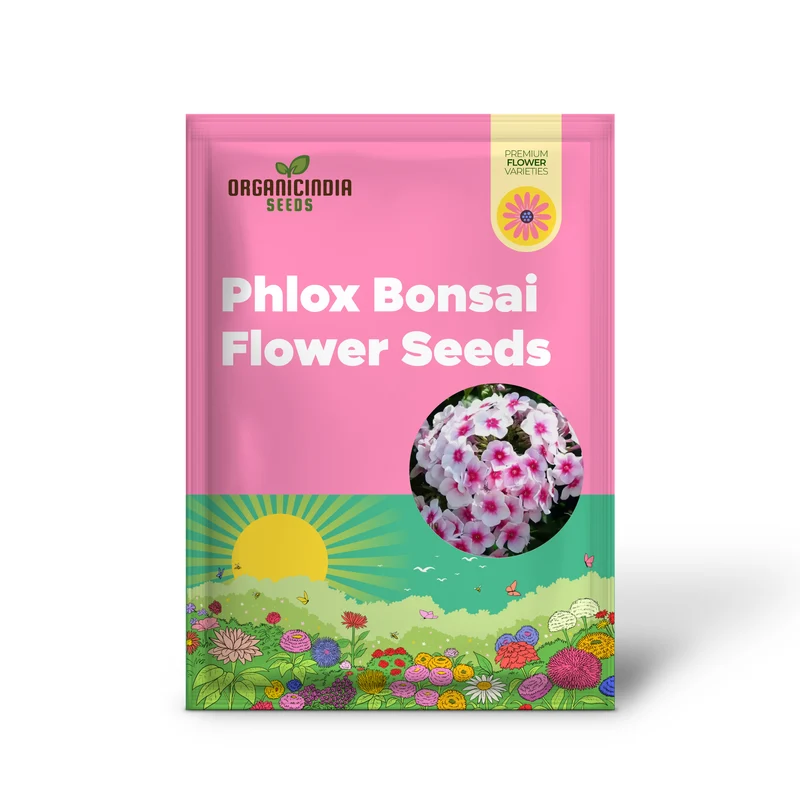 Phlox Bonsai Exotic Multi-Colour Flower Seeds - 100 pcs