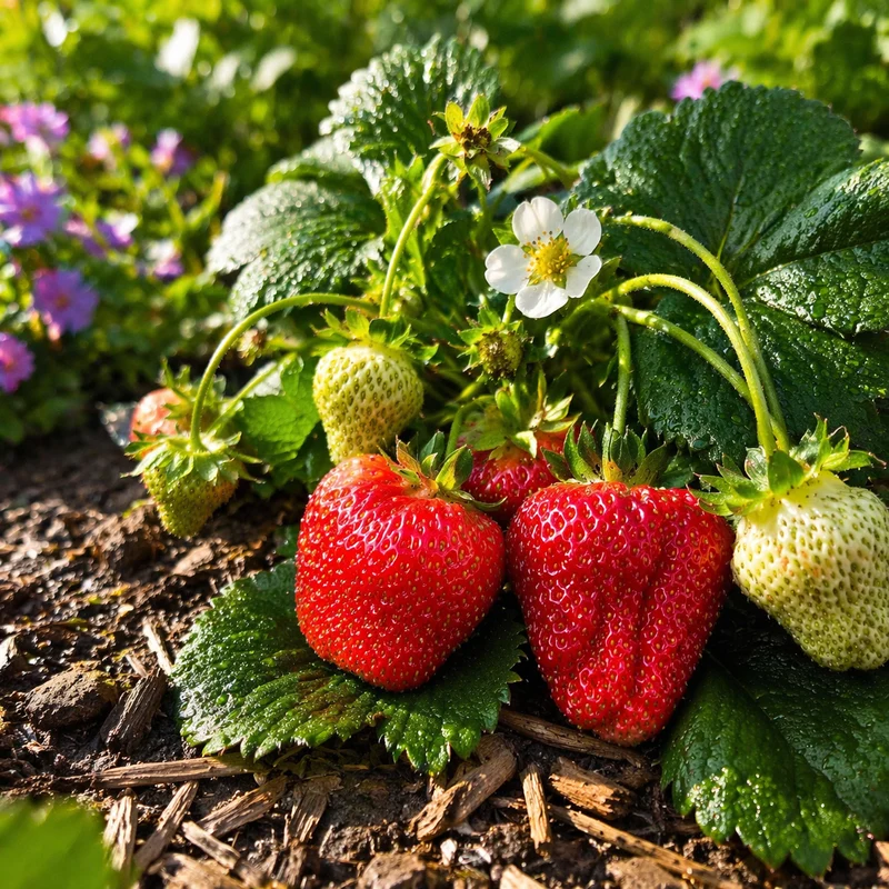 Fraisier ‘Quinault’ ( Fragaria × ananassa ‘Quinault’)