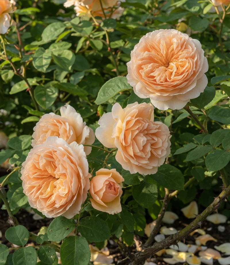 Rosier anglais ‘The Lady Gardener’ ( Rosa ‘The Lady Gardener’)