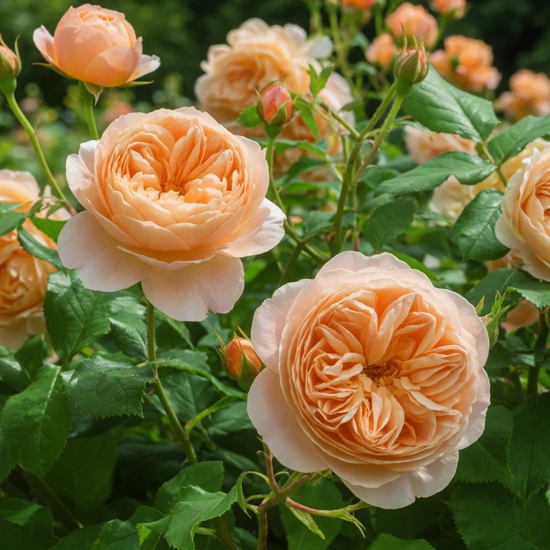 Rosier anglais ‘Roald Dahl’ ( Rosa ‘Roald Dahl’)