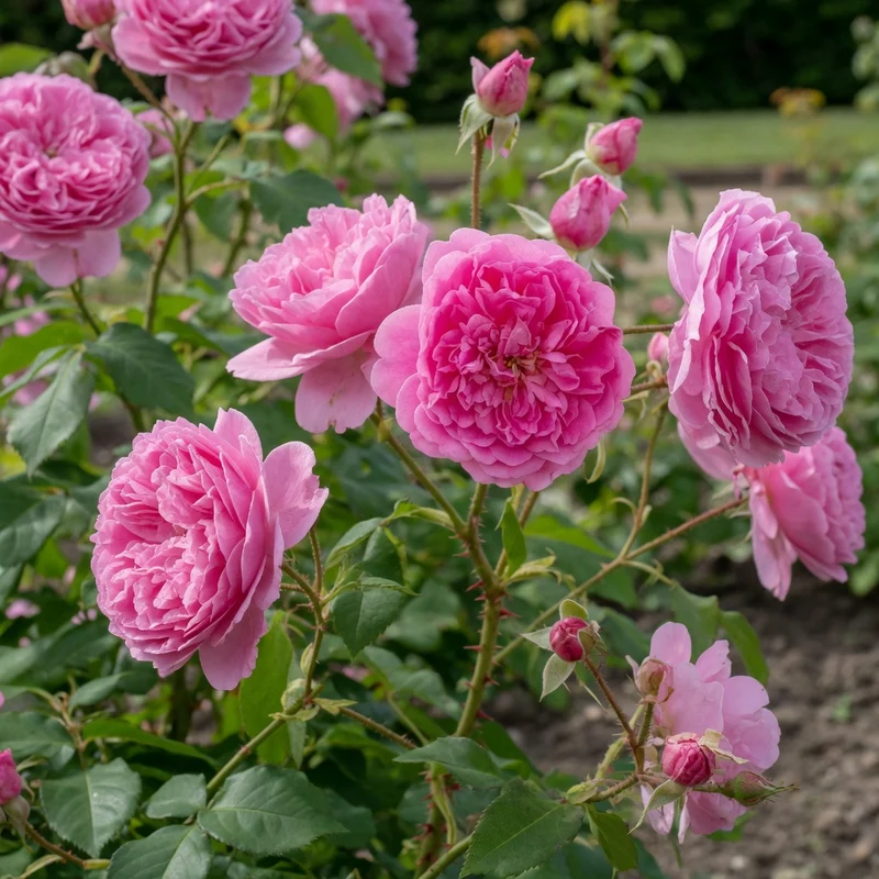 Rosier anglais ‘Harlow Carr’ ( Rosa ‘Harlow Carr’)