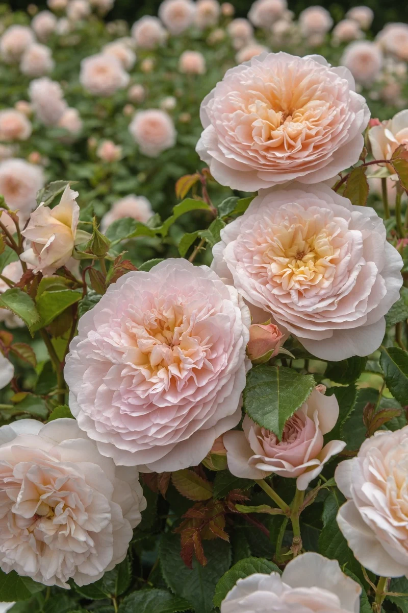 Rosier anglais ‘Emily Brontë’ ( Rosa ‘Emily Brontë’)