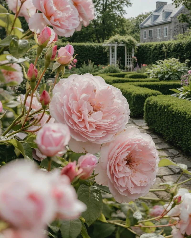 Rosier anglais ‘Elizabeth’ ( Rosa ‘Elizabeth’)