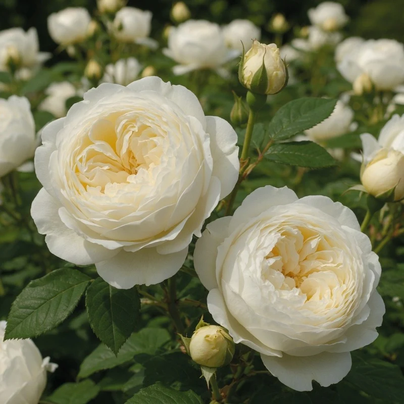 Rosier anglais ‘Claire Austin’ ( Rosa ‘Claire Austin’)