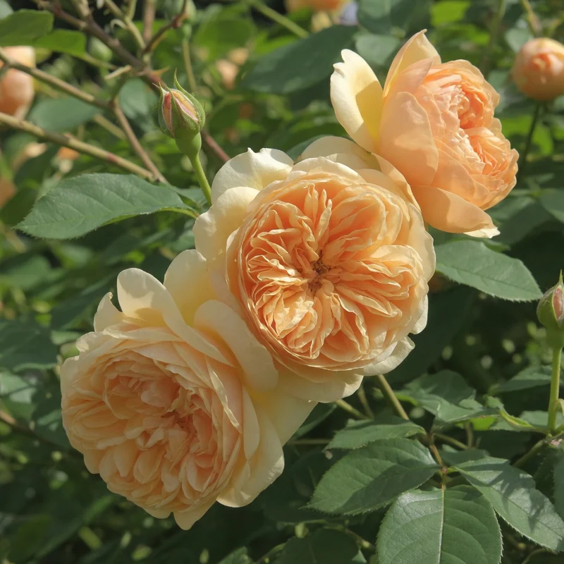 Rosier anglais ‘Bring Me Sunshine’ ( Rosa ‘Bring Me Sunshine’)