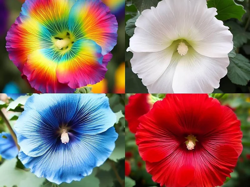 Rainbow Hollyhock Flower Seeds for Planting, Cultivation Guide for Colorful and Vibrant Blooms
