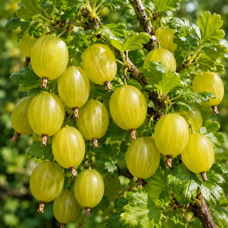 Groseillier à maquereau ‘Hinnonmaki Jaune’ ( Ribes uva-crispa ‘Hinnonmaki Jaune’)