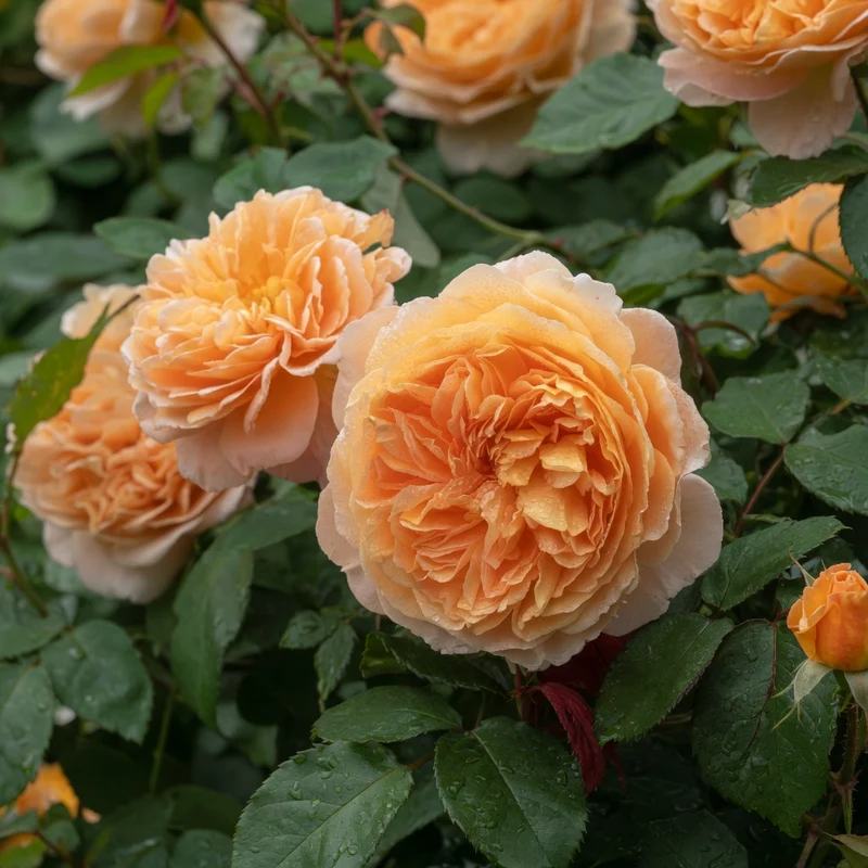 Rosier anglais ‘Crown Princess Margareta’ ( Rosa ‘Crown Princess Margareta’)