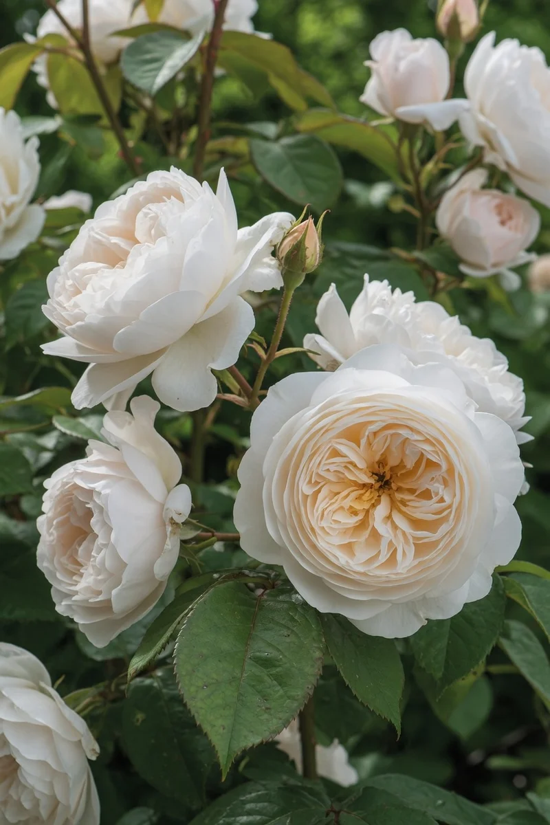 Rosier anglais ‘Desdemona’ ( Rosa ‘Desdemona’)