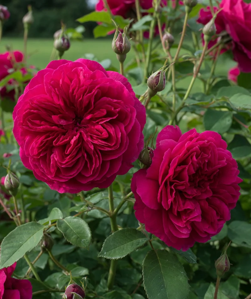 Rosier anglais ‘Thomas à Becket’ ( Rosa ‘Thomas à Becket’)