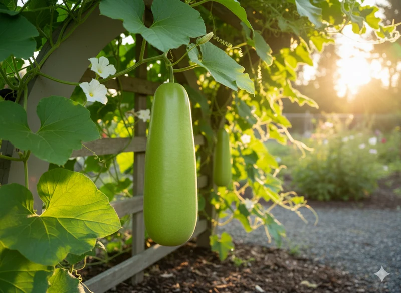 Courge bouteille ‘Stuby’, semences biologiques ( Lagenaria siceraria )