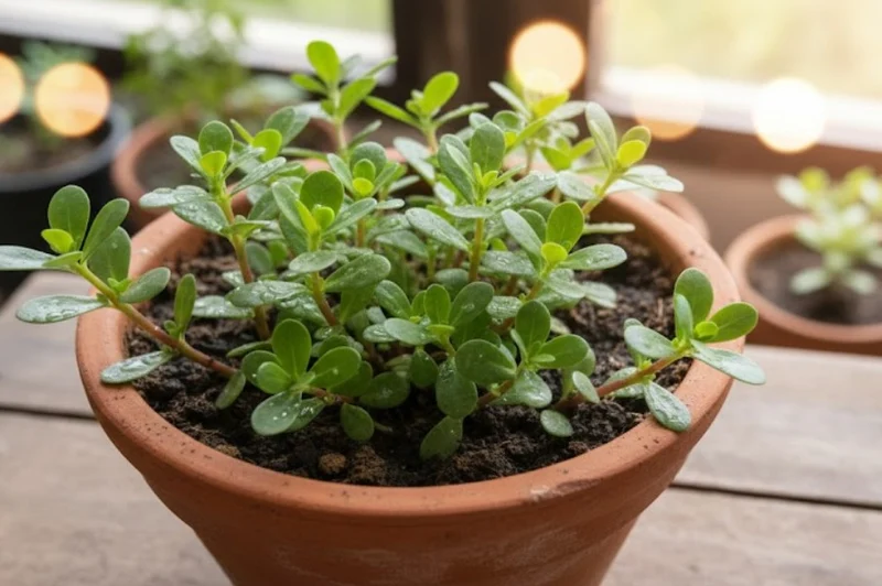 Pourpier indien ‘Kulfa Saag’, semences biologiques ( Portulaca oleracea )