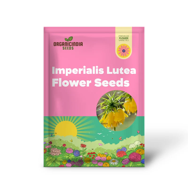 Fritillaria Imperialis Lutea Flower Seeds For Planting, Elegant Yellow Crown Imperial Flowers for a Stunning and Regal Garden Display
