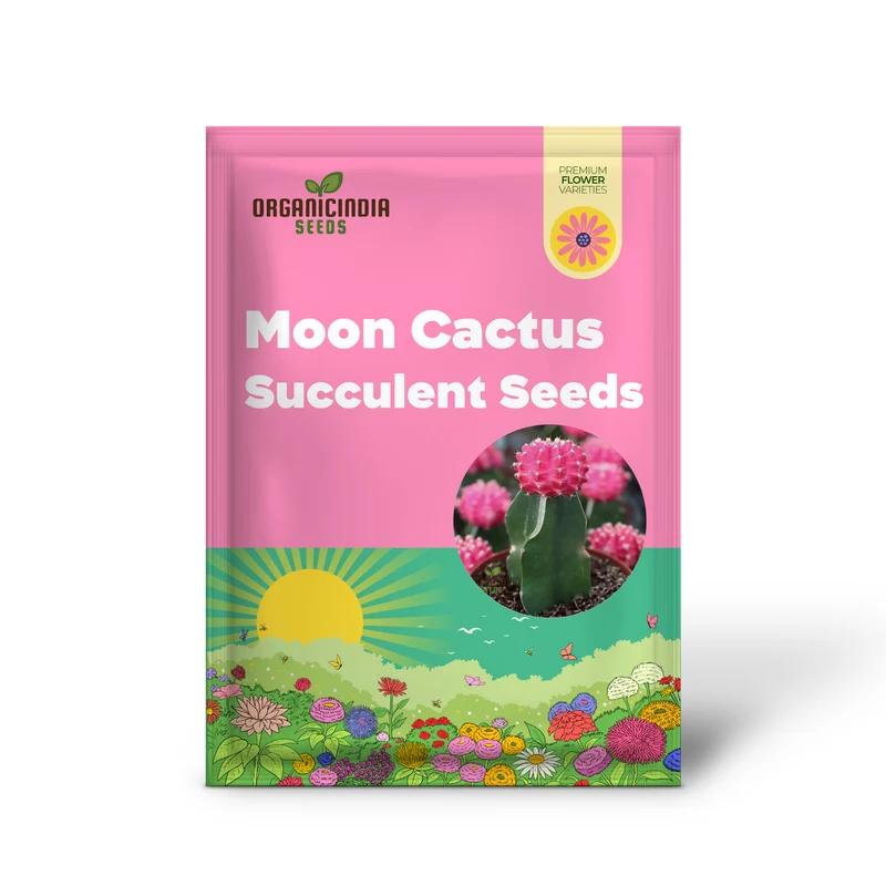 Moon Cactus Succulent Seeds for Planting, Premium Seeds for Unique Cacti Gardens