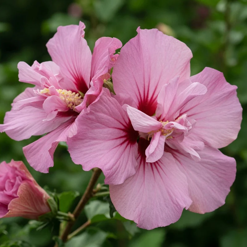 Hibiscus de Syrie ‘Tahiti’ ( Hibiscus syriacus ‘Tahiti’)