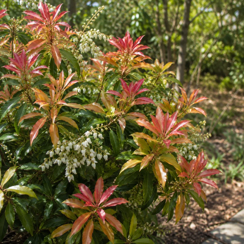 Andromède du Japon ‘Scarlet O'Hara’ ( Pieris japonica ‘Scarlet O'Hara’)