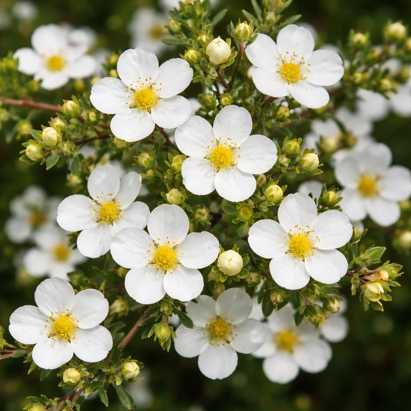 Potentille arbustive ‘Mont Everest’ ( Potentilla fruticosa ‘Mont Everest’)