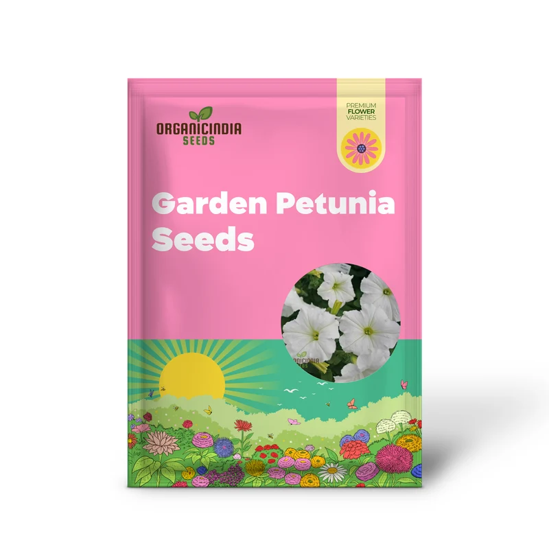 White Garden Petunia, Petunia Seeds, Premium Flower Seeds for Gardening, Beautiful Blooming Petunias, High-Quality Petunia Seeds for Your Garden, Perfect for Flower Beds and Containers