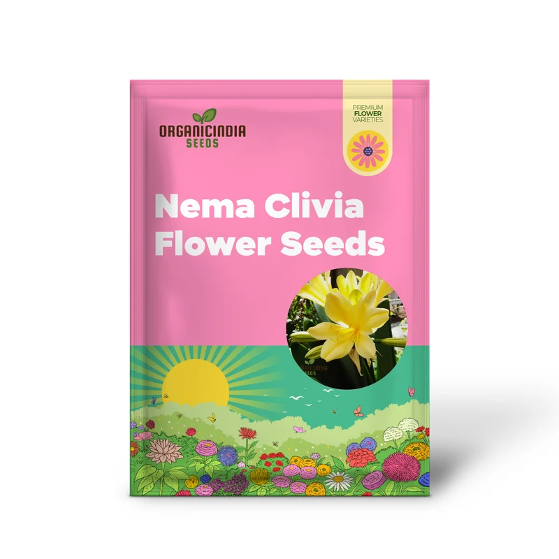 Nema Clivia flower Seeds, Premium Yellow Flower Seeds for Vibrant Gardening, Easy-to-Grow Perfect for Home Gardeners