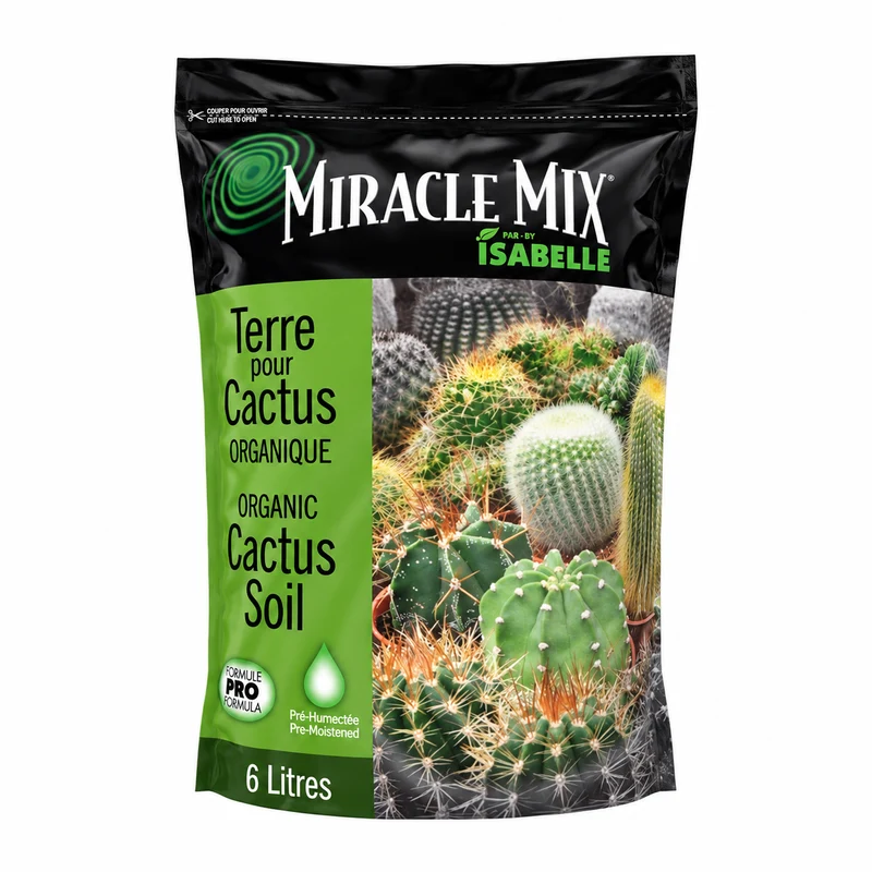 Terreau pour cactus et succulentes Miracle Mix – 6 L