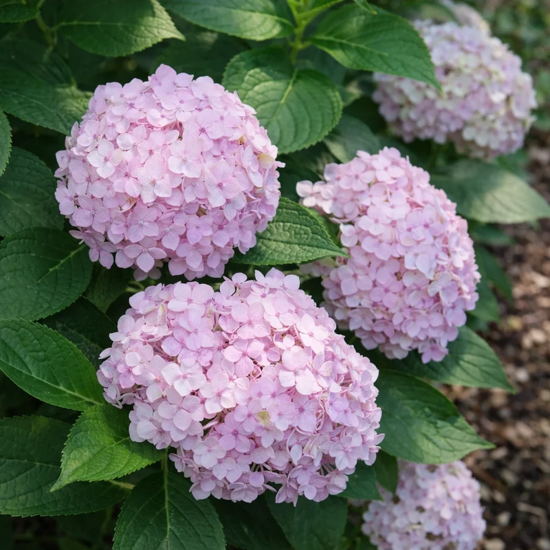 Hydrangée ‘Wee Bit Innocent’ ( Hydrangea macrophylla ‘Wee Bit Innocent’)
