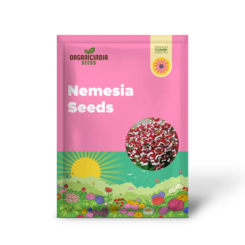 Nemesia Red and White Seeds for Vibrant Planting - Premium Quality Seeds for Lengthy Blooming Seasons