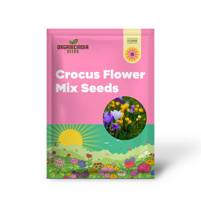 Crocus Species Flower Mix Seeds For Planting, A Colorful Blend of Crocus Flowers for a Beautiful Spring Garden
