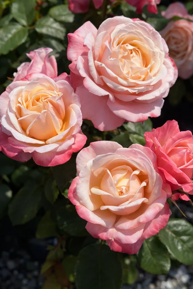 Rosier hybride de thé ‘Anne Marie’ ( Rosa ‘Anne Marie’)