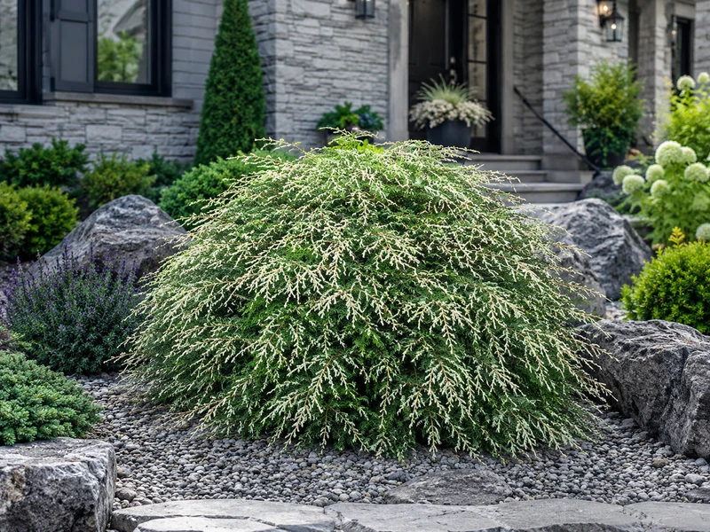 Pruche du Canada ‘Albospica’ ( Tsuga canadensis ‘Albospica’)