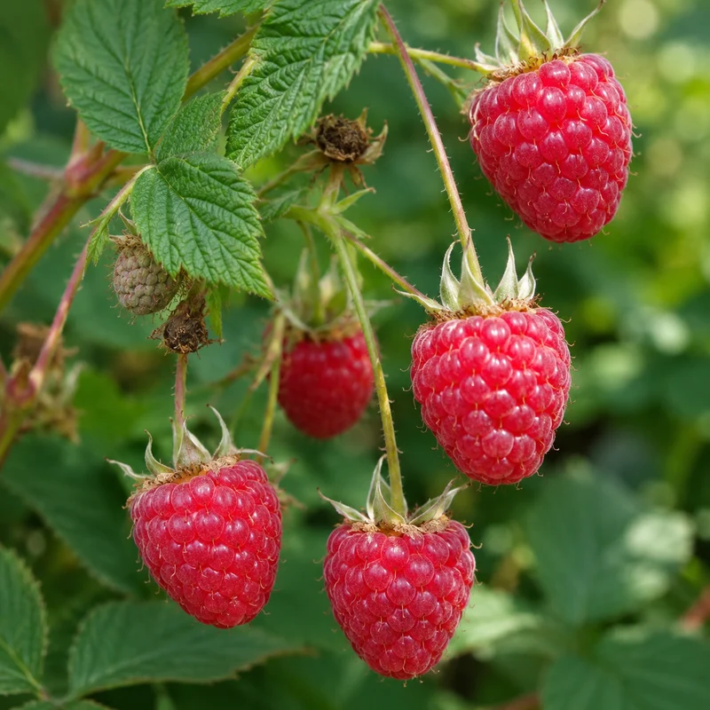 Framboisier ‘Red Mammoth’ ( Rubus idaeus ‘Red Mammoth’)