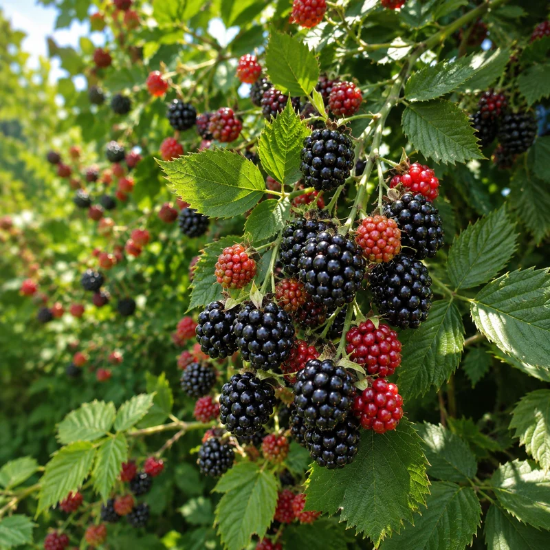 Mûrier sans épines ‘Navaho’ ( Rubus fruticosus ‘Navaho’)