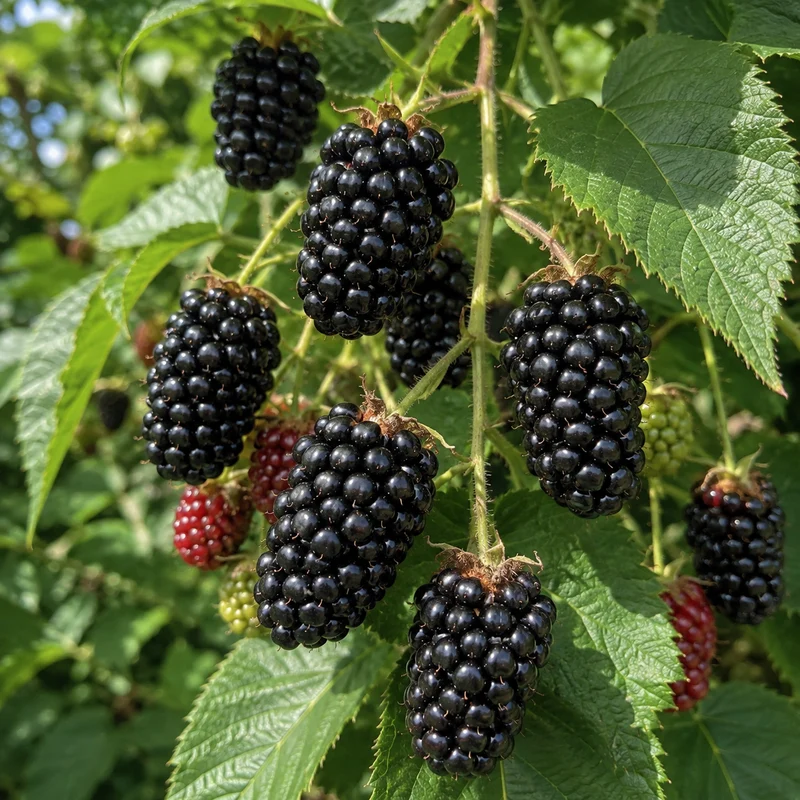Mûrier sans épines ‘Darrow’ ( Rubus fruticosus ‘Darrow’)