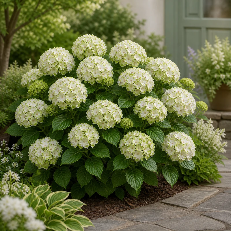 Hortensia ‘Everlasting Noblesse’ ( Hydrangea macrophylla ‘Everlasting Noblesse’)