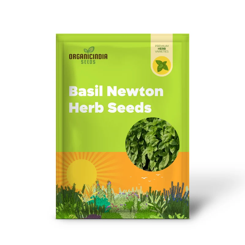 Basil Newton Herb Seeds – Fresh, Fragrant, Easy-to-Grow Basil for Home & Garden