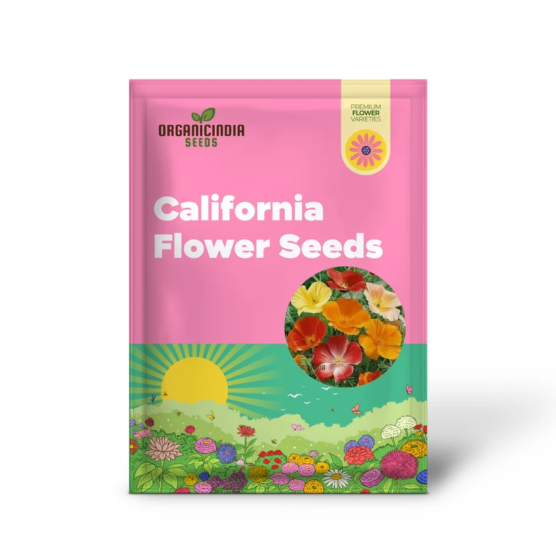California Poppy Mix Flower Seeds For Planting, Diverse Blend for Vibrant Garden Displays