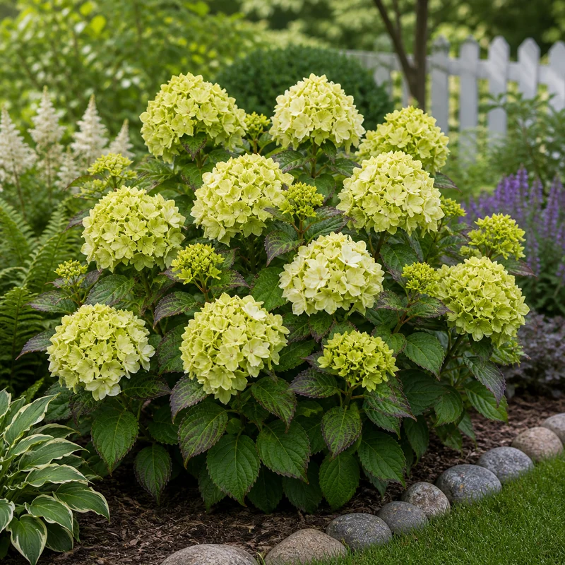 Hortensia ‘Everlasting Jade’ ( Hydrangea macrophylla ‘Everlasting Jade’)