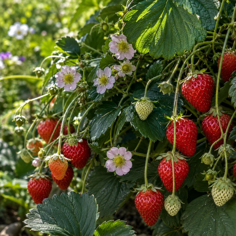 Fraisier ‘Roman’ ( Fragaria × ananassa ‘Roman’)
