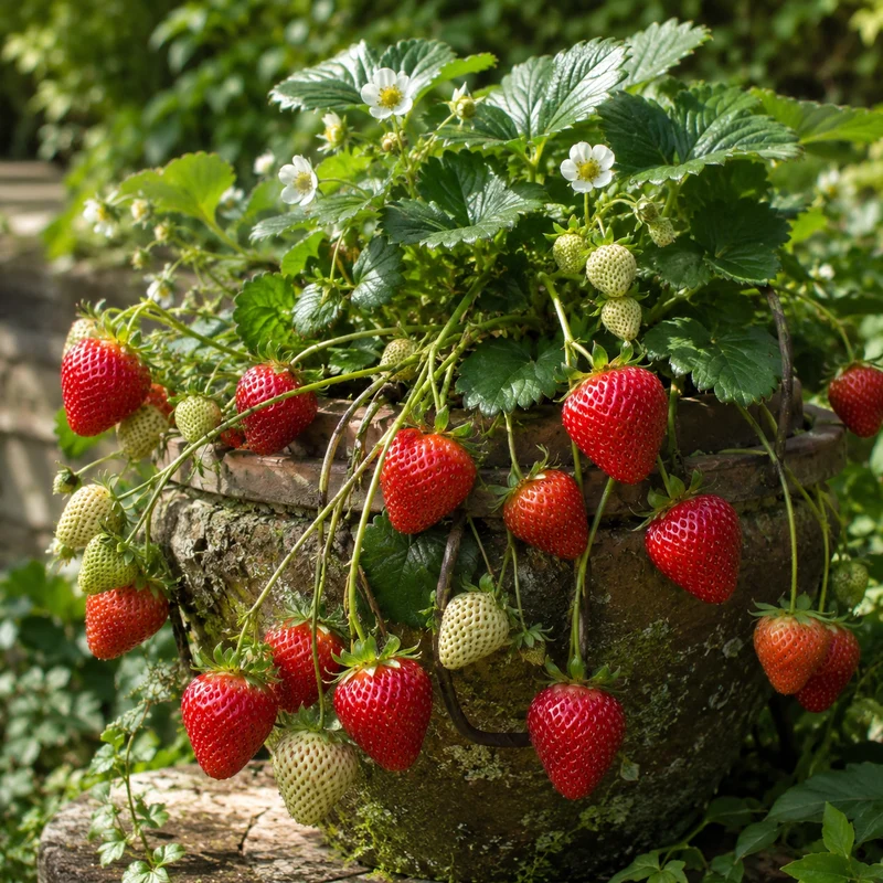 Fraisier ‘Montana’ ( Fragaria × ananassa ‘Montana’)