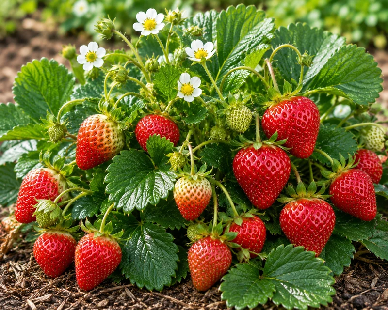 Fraisier ‘Mara des Bois’ ( Fragaria × ananassa ‘Mara des Bois’)