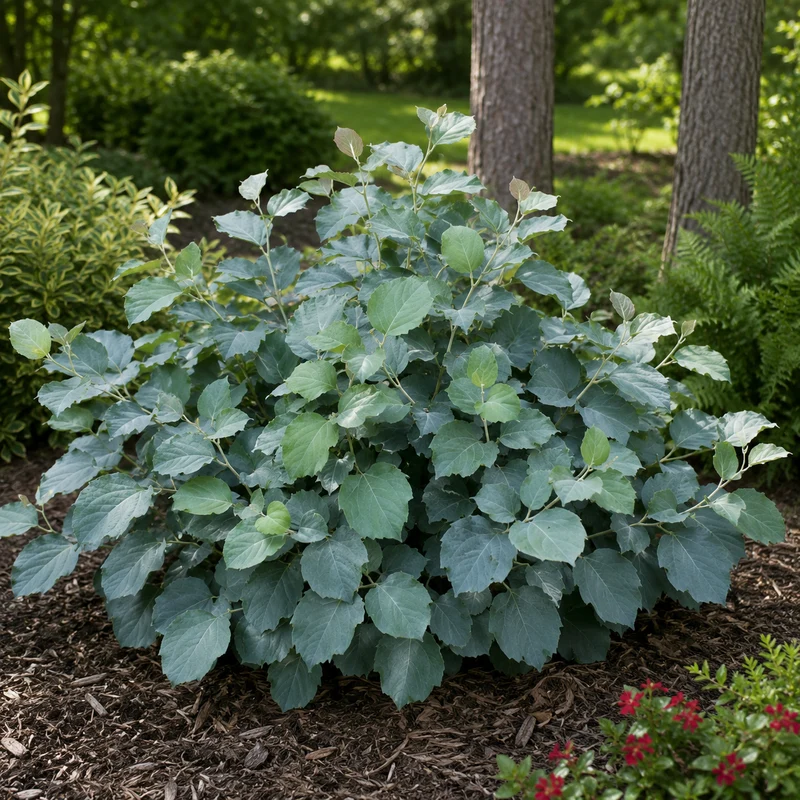 Fothergilla ‘Blue Shadow’ ( Fothergilla major ‘Blue Shadow’)