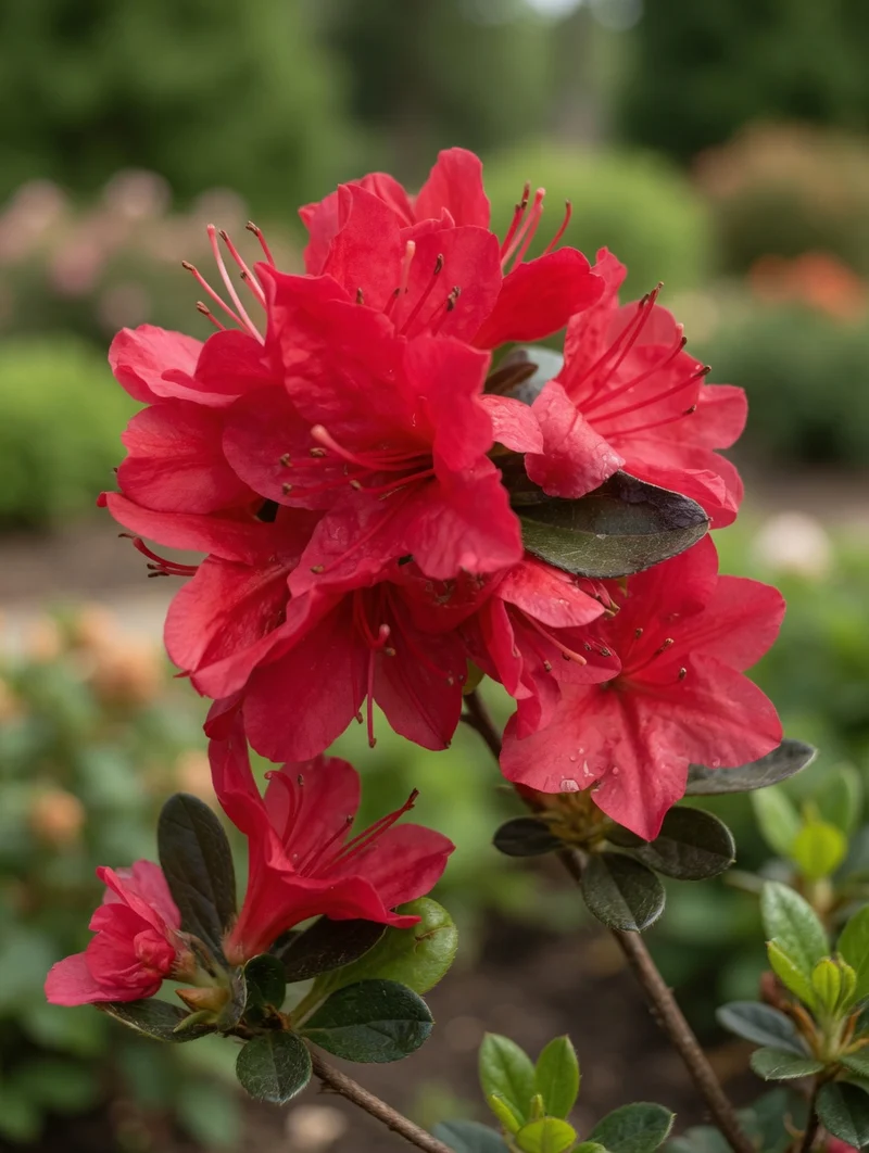 Azalée ‘Hino-Crimson’ ( Rhododendron ‘Hino-Crimson’)