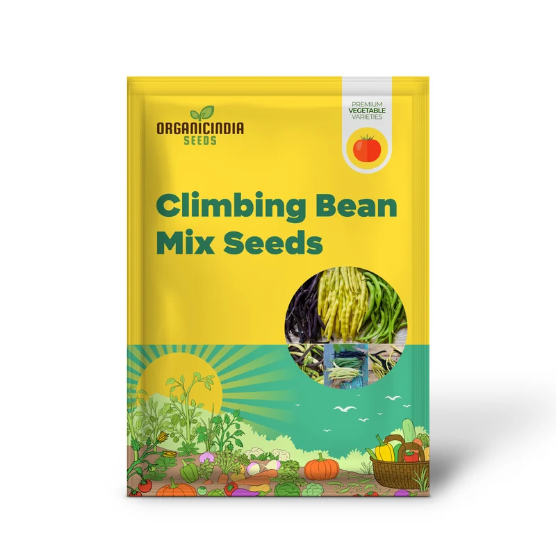 Climbing Bean - Heirloom Mix Seeds For Planting, High-Yield Heritage Beans for Your Garden