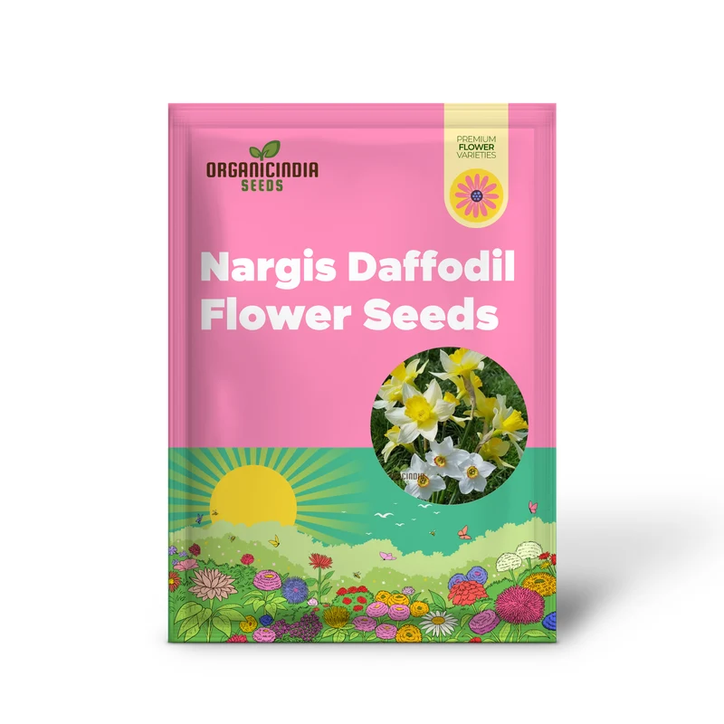 Nargis Daffodil Mix Flower Seeds, Diverse Color Blooms for Stunning Spring Gardens, Easy to Grow, Hardy Perennial Flowers