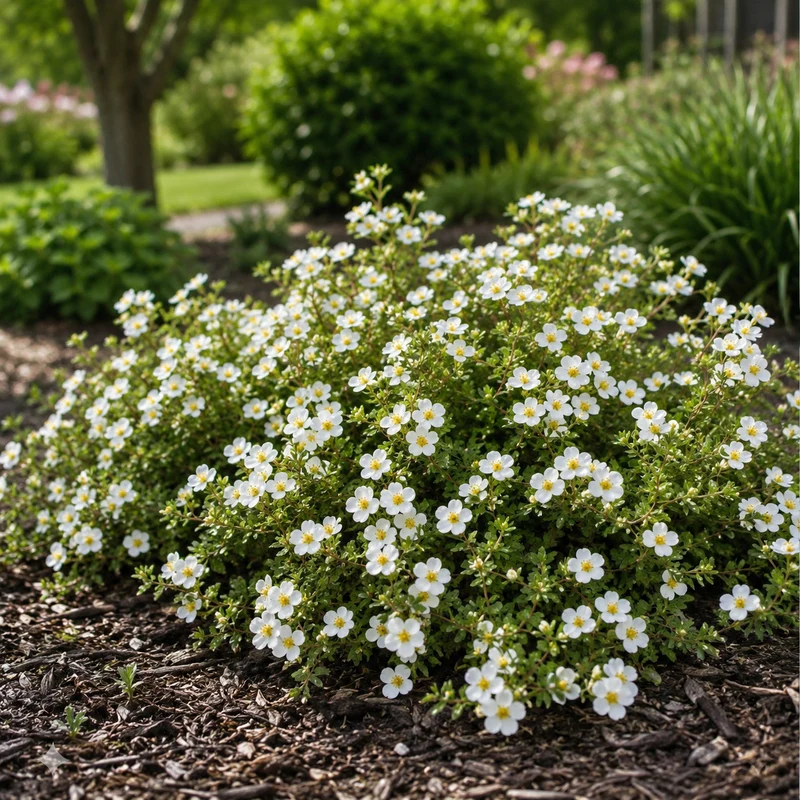 Potentille arbustive ‘McKay's White’ ( Potentilla fruticosa ‘McKay's White’)