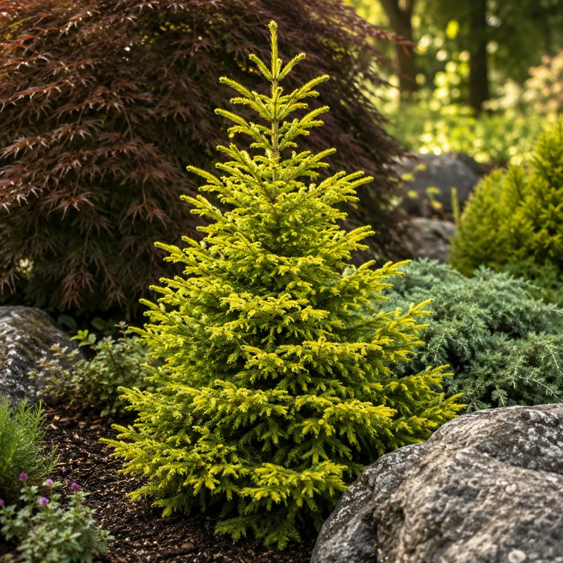 Épinette orientale ‘Firefly’ ( Picea orientalis ‘Firefly’)