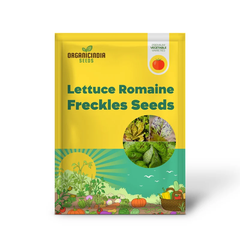 Lettuce - Romaine Freckles Seeds For Planting, Unique Red-Flecked Romaine Lettuce for Your Home Garden